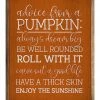 Deals 😀 Kendrick Home Orange 'Advice From A Pumpkin' Framed Wall Sign ✨