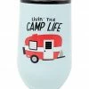 Wholesale 🎁 Boston Warehouse White & Red 'Livin' The Camp Life' Trailer Wine Tumbler 😀