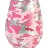 Cheapest 🌟 Lolita Pink Camo Stemless Wineglass 🔥