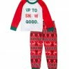 Buy 👏 Night Life Red & Green 'Up To Snow Good' Raglan Pajama Set - Kids 🎉